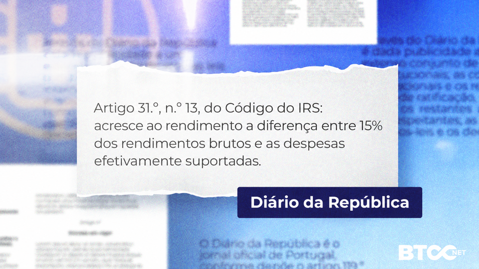 Artigo 31.º, n.º 13, do Código do IRS: a regra dos 15% de despesas